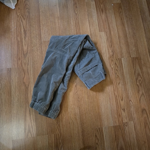 Banana Republic Womens Corduroy Charcoal Joggers - Picture 2 of 5